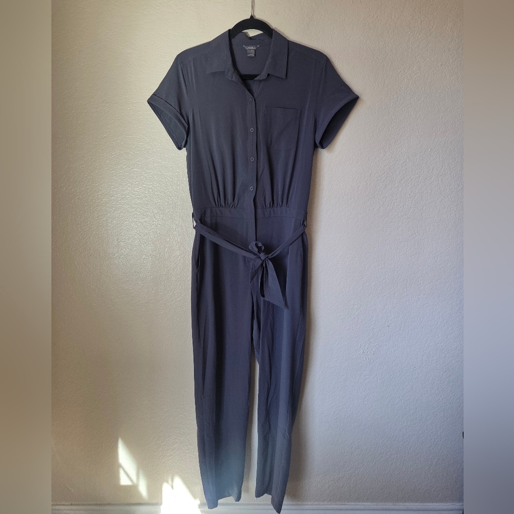 Eddie Bauer Short Sleeve Departure  Pant Jumpsuit Small